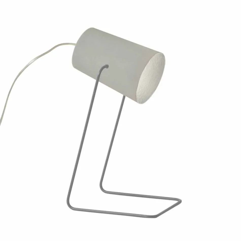 Lampa stołowa design In-es.artdesign Farba T efekt betonu Viadurini