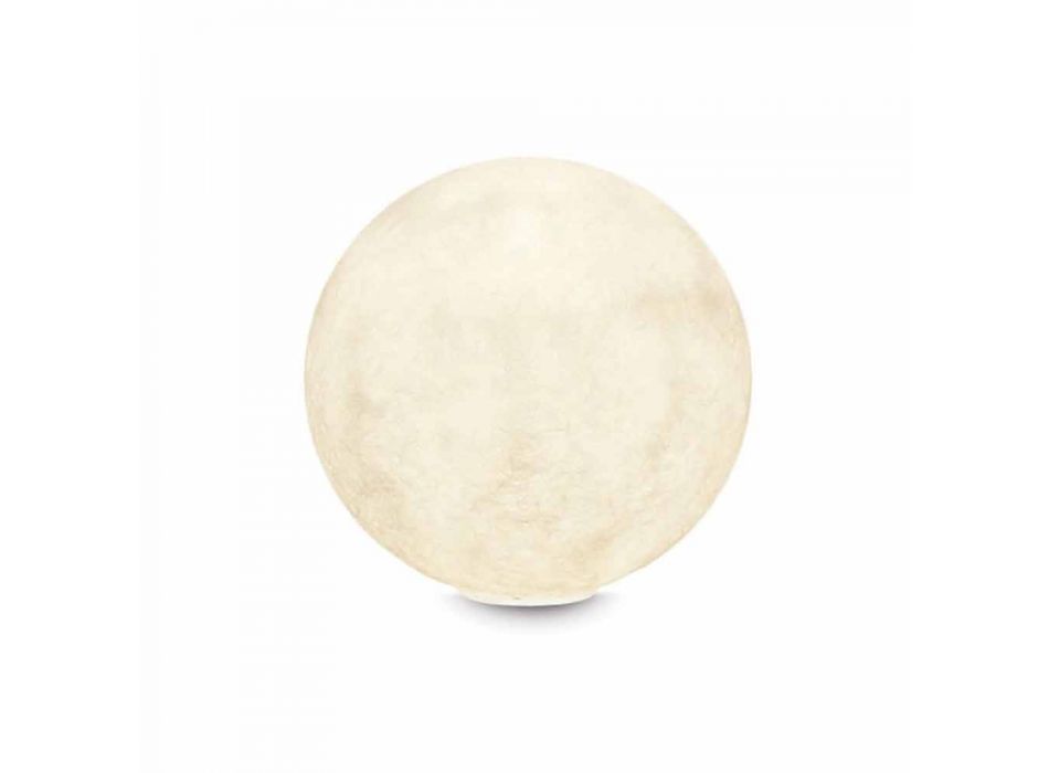 Lampa stołowa In-es.artdesign T.moon w białym nebulicie Viadurini