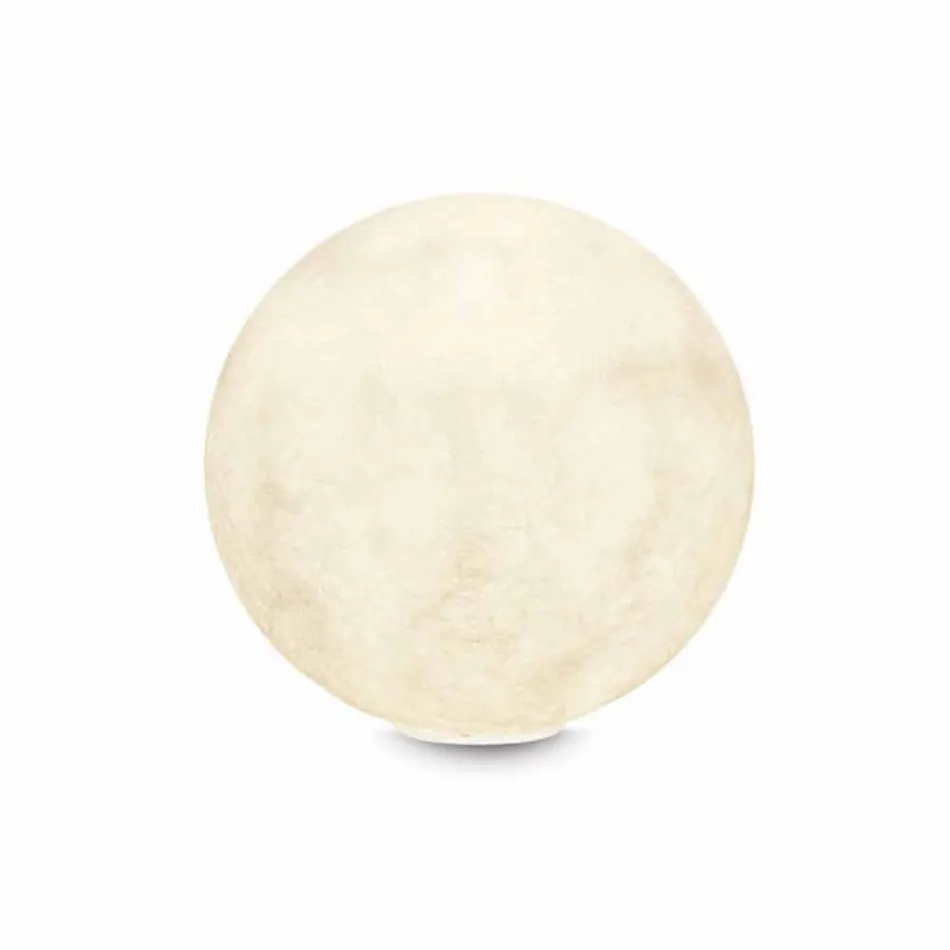 Lampa stołowa In-es.artdesign T.moon w białym nebulicie Viadurini