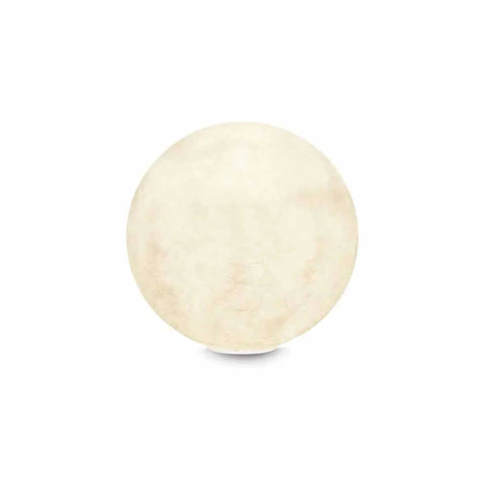 Lampa stołowa In-es.artdesign T.moon w białym nebulicie Viadurini