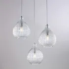 Designerska lampa ze szkła i metalu wyprodukowana we Włoszech dla stylowego wystroju - Atlas Viadurini