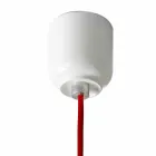 Lampa wisząca design z ceramiki i aluminium wykonana we Włoszech w Azji Viadurini