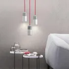 Lampa wisząca design z ceramiki i aluminium wykonana we Włoszech w Azji Viadurini