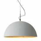Lampa wisząca In-es.artdesign Mezza Luna Farba cementowa Viadurini
