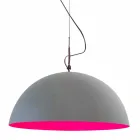 Lampa wisząca In-es.artdesign Mezza Luna Farba cementowa Viadurini