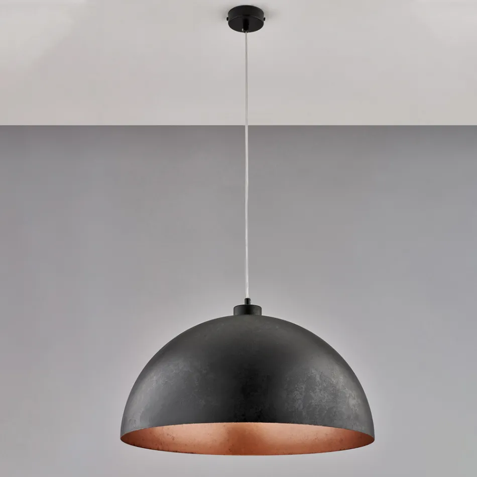 Elegancka lampa ze szkła i metalu wyprodukowana we Włoszech do wyrafinowanych wnętrz - Deneb Viadurini