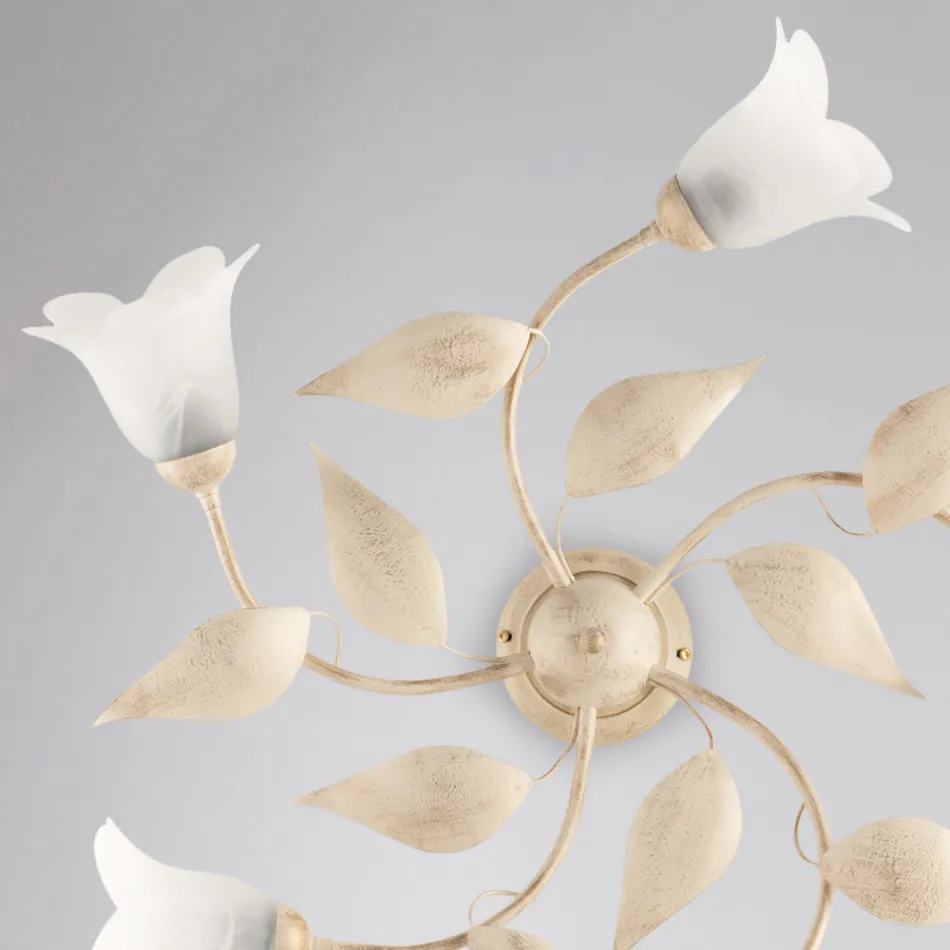 Elegancka lampa ze szkła i metalu Wyprodukowana we Włoszech do wyrafinowanych wnętrz – Sirio Viadurini