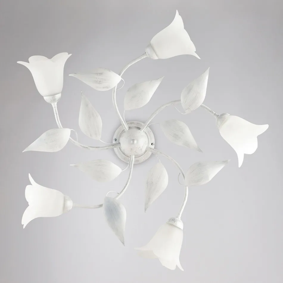 Elegancka lampa ze szkła i metalu Wyprodukowana we Włoszech do wyrafinowanych wnętrz – Sirio Viadurini