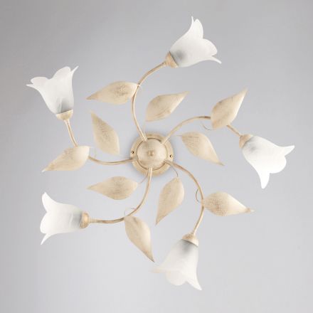 Elegancka lampa ze szkła i metalu Wyprodukowana we Włoszech do wyrafinowanych wnętrz – Sirio Viadurini