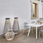 Lampa ogrodowa z aluminium i włókna Made in Italy - Cricket by Varaschin Viadurini