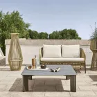 Lampa ogrodowa z aluminium i włókna Made in Italy - Cricket by Varaschin Viadurini