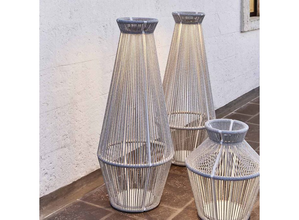 Lampa ogrodowa z aluminium i włókna Made in Italy - Cricket by Varaschin Viadurini