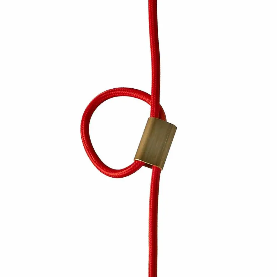 Lampa z drewna bukowego i ceramicznego zawieszenia wykonana we Włoszech w Azji Viadurini