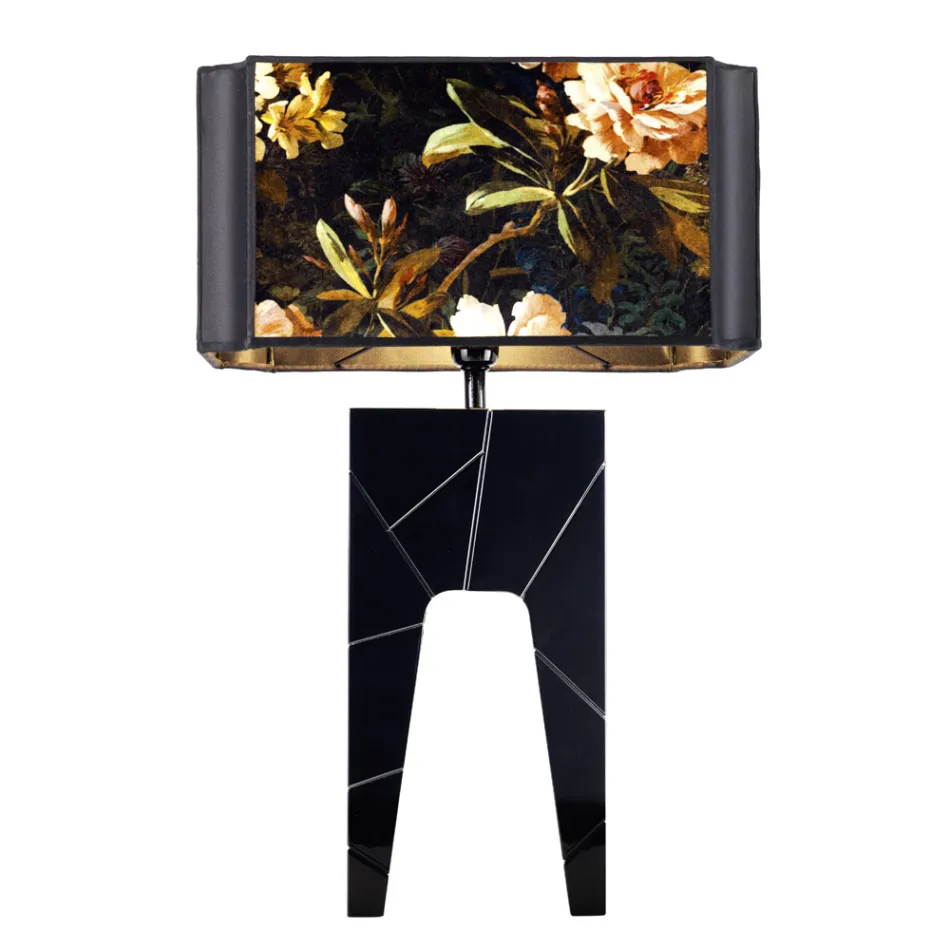 Lampa nocna z drewna design, Grilli Zarafa made in Italy Viadurini