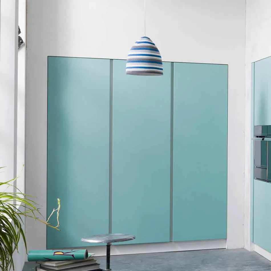 Lampa wisząca z neonu i wełny In.es.artdesign Flower Stripe Viadurini