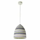 Lampa wisząca z neonu i wełny In.es.artdesign Flower Stripe Viadurini