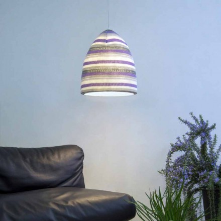 Lampa wisząca z neonu i wełny In.es.artdesign Flower Stripe Viadurini