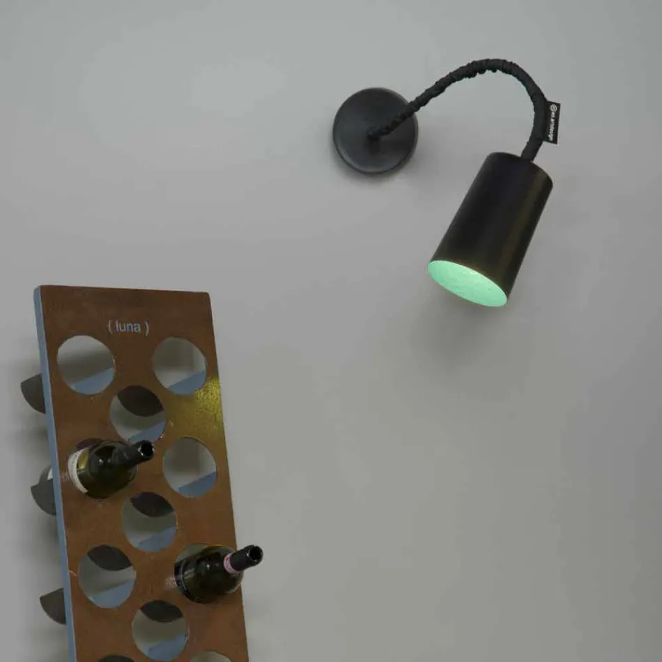 Kinkiet z żywicą naścienną In-es.artdesign Farba z nowoczesną deską Viadurini