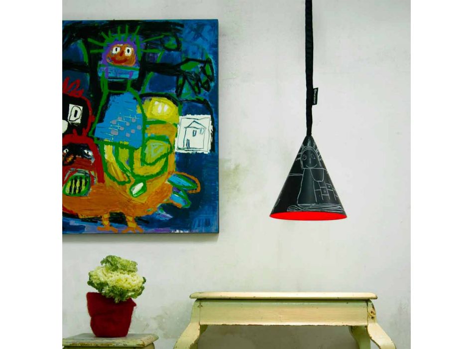 Żywica lampa wisząca In-es.artdesign Jazz Nowoczesna tablica Viadurini