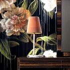 Lampa stolowa ze skory i materialu Grilli Snake wykonana we Wloszech Viadurini