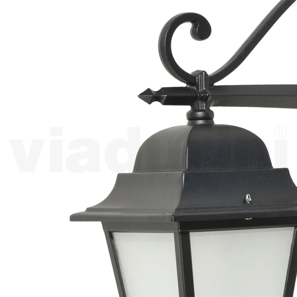 Szklana lampa z konstrukcją z odlewu aluminiowego Made in Italy - Scintilla Viadurini