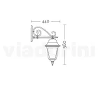 Szklana lampa z konstrukcją z odlewu aluminiowego Made in Italy - Scintilla Viadurini