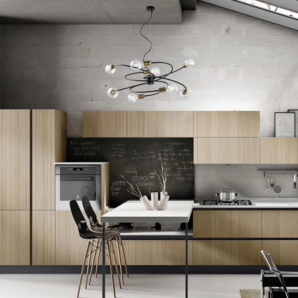 Lampa ze szkła i metalu wyprodukowana we Włoszech do wyrafinowanych wnętrz – Venere Viadurini