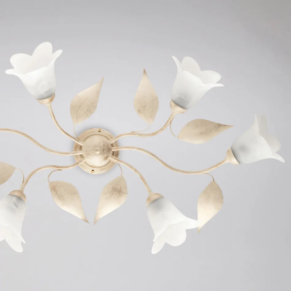 Wyprodukowana we Włoszech lampa ze szkła i metalu do stylowych wnętrz – Sirio Viadurini