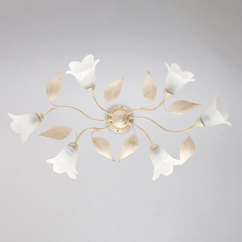 Wyprodukowana we Włoszech lampa ze szkła i metalu do stylowych wnętrz – Sirio Viadurini