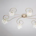 Wyprodukowana we Włoszech lampa ze szkła i metalu do wyrafinowanych wnętrz – Cometa Viadurini