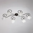 Wyprodukowana we Włoszech lampa ze szkła i metalu do wyrafinowanych wnętrz – Cometa Viadurini