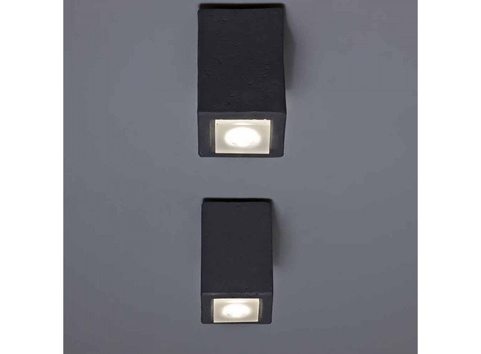 Zewnętrzna lampa sufitowa LED z terakoty, Smith - Toscot Viadurini