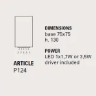 Zewnętrzna lampa sufitowa LED z terakoty, Smith - Toscot Viadurini