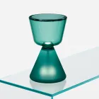 Lampa stołowa LED z dmuchanego szkła Murano, wyprodukowana we Włoszech - Isola Viadurini