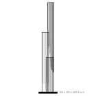 Lampa podłogowa Led Crystal Satin Akryl Design Tryptyk - Crystal Viadurini