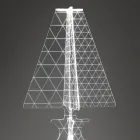 Nowoczesna znakowana laserowo lampa podłogowa z pleksi 3 rozmiary - Raissa Viadurini