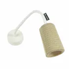 Nowoczesna lampa ścienna In-es.artdesign Paint A Stripe nebulit i wełna Viadurini