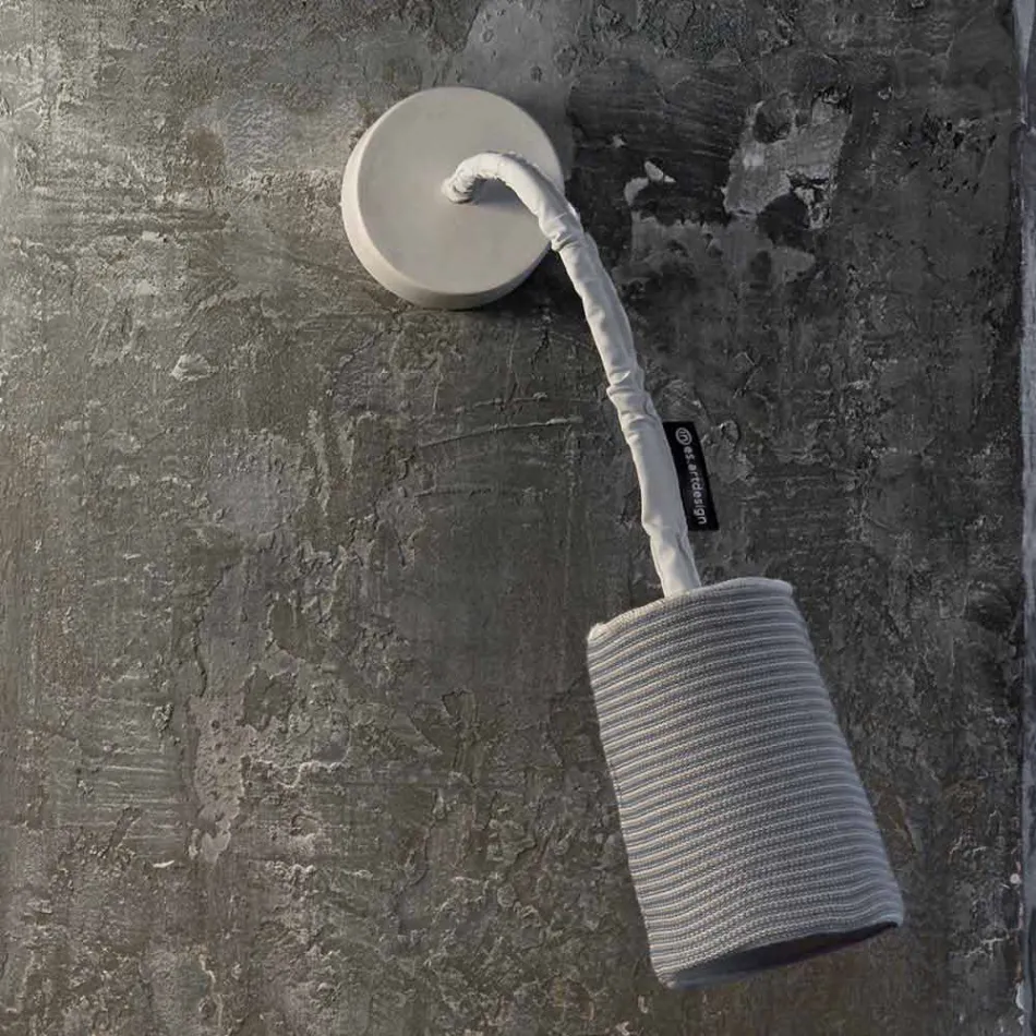 Nowoczesna lampa ścienna In-es.artdesign Paint A Stripe nebulit i wełna Viadurini