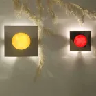 Nowoczesna lampa ścienna In-es.artdesign Washmachine w nebulicie Viadurini