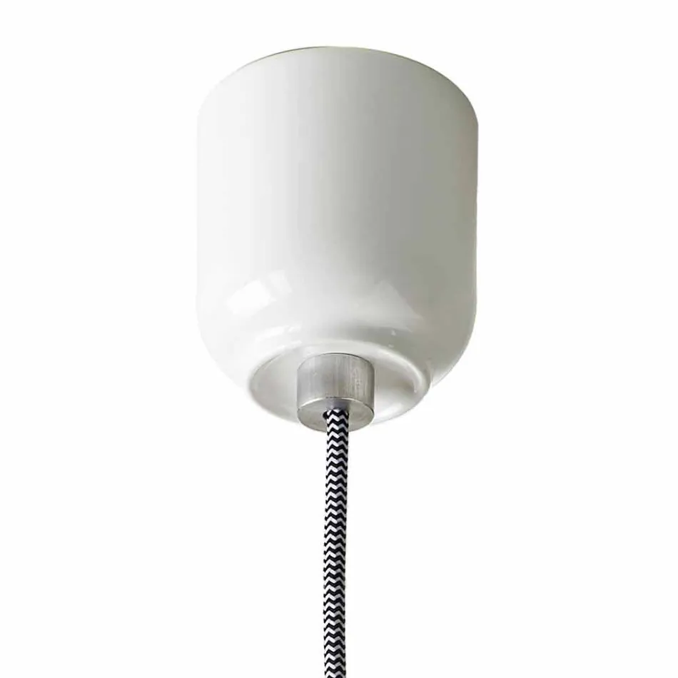 Nowoczesna lampa wisząca w dwukolorowej ceramice wykonanej we Włoszech w Azji Viadurini