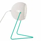 Nowoczesna lampa stołowa In-es.artdesign Ręcznie wykonana bawełna T1 Viadurini