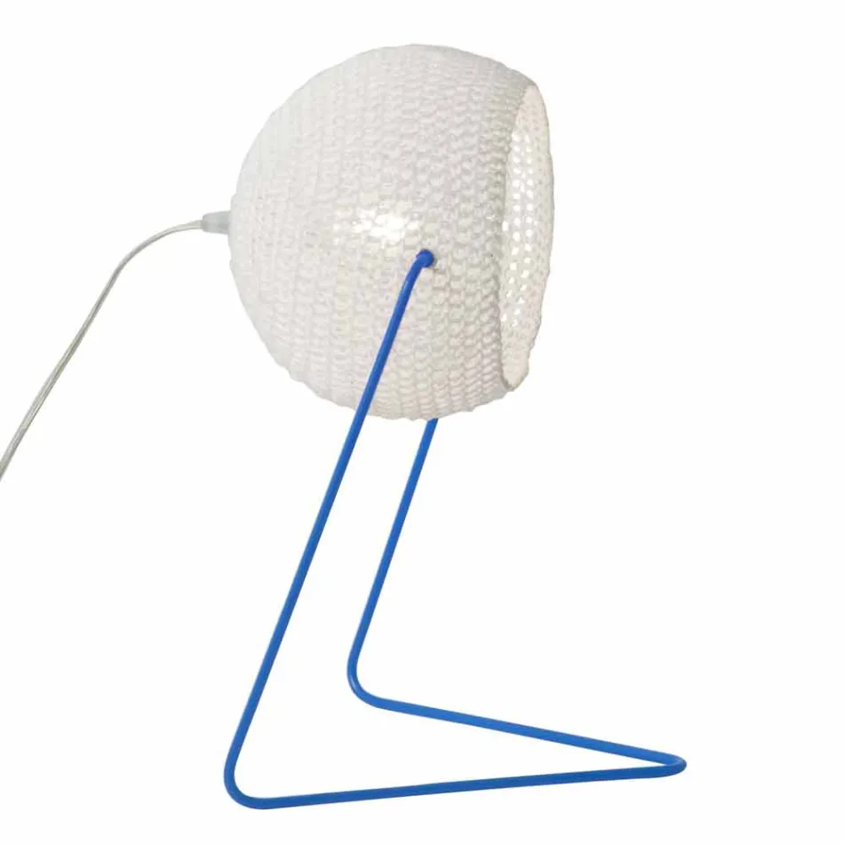 Nowoczesna lampa stołowa In-es.artdesign Ręcznie wykonana bawełna T1 Viadurini