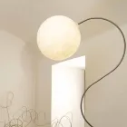Nowoczesna biała lampa podłogowa nebulit In-es.artdesign Luna H210cm Viadurini