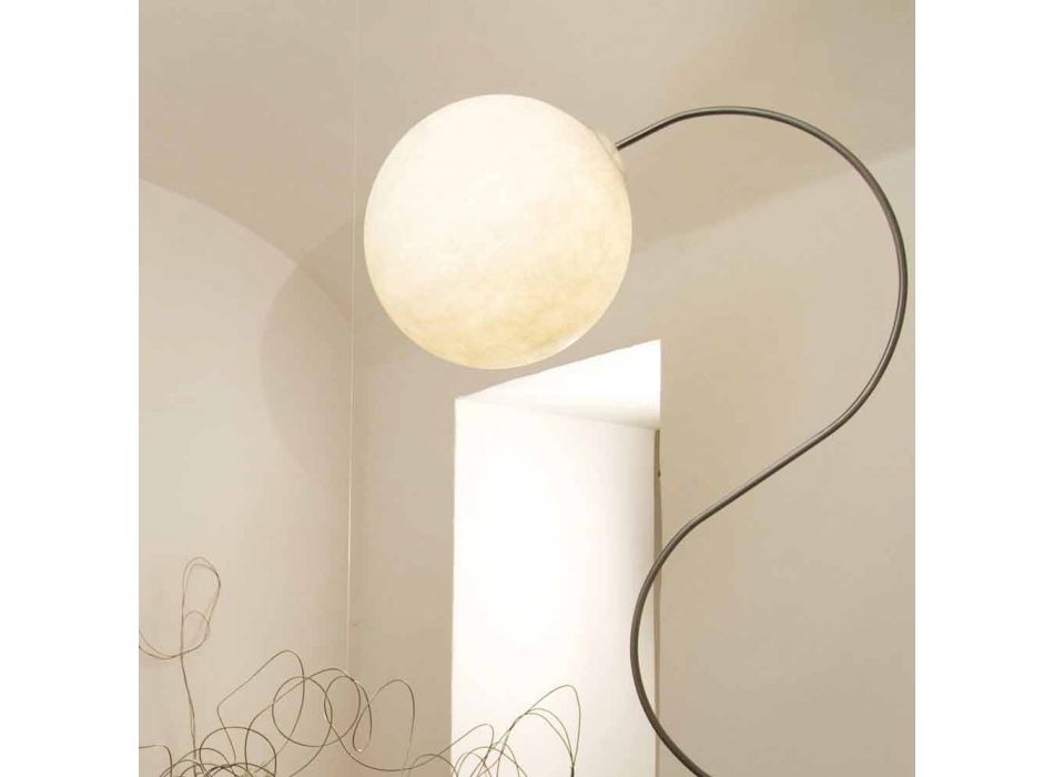 Nowoczesna biała lampa podłogowa nebulit In-es.artdesign Luna H210cm Viadurini