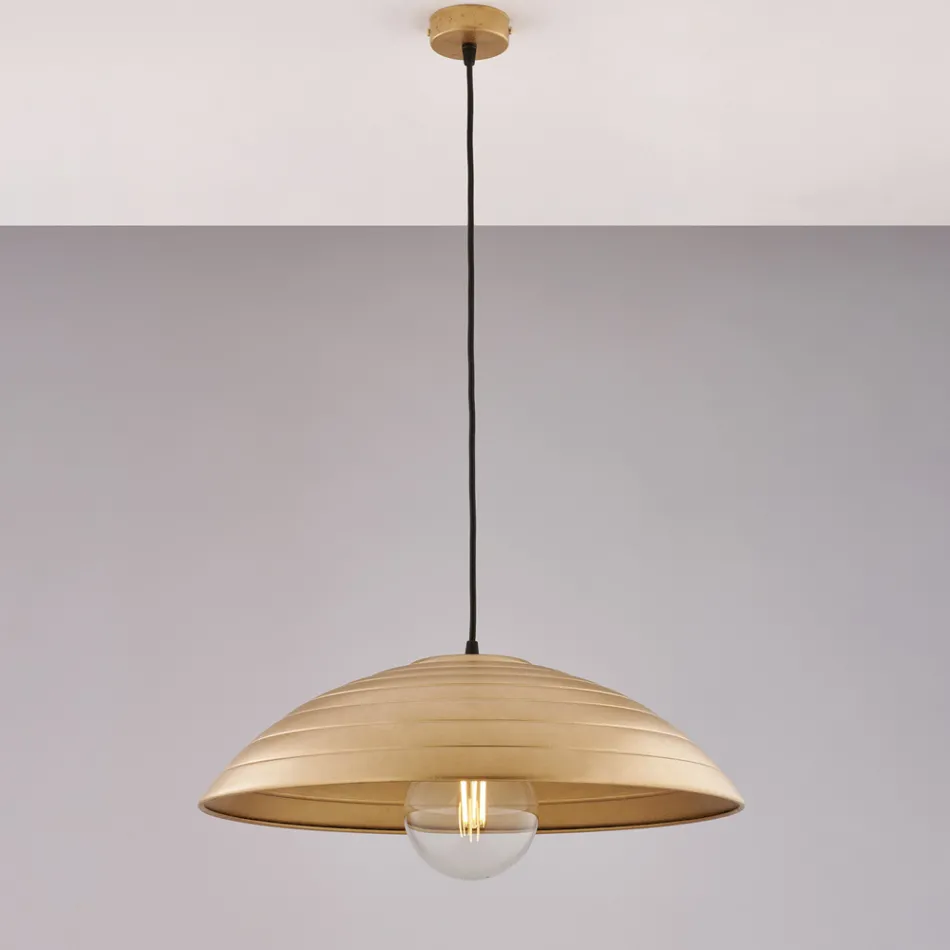 Nowoczesna lampa ze szkła i metalu wyprodukowana we Włoszech, idealna do każdego pomieszczenia - Cygnus Viadurini