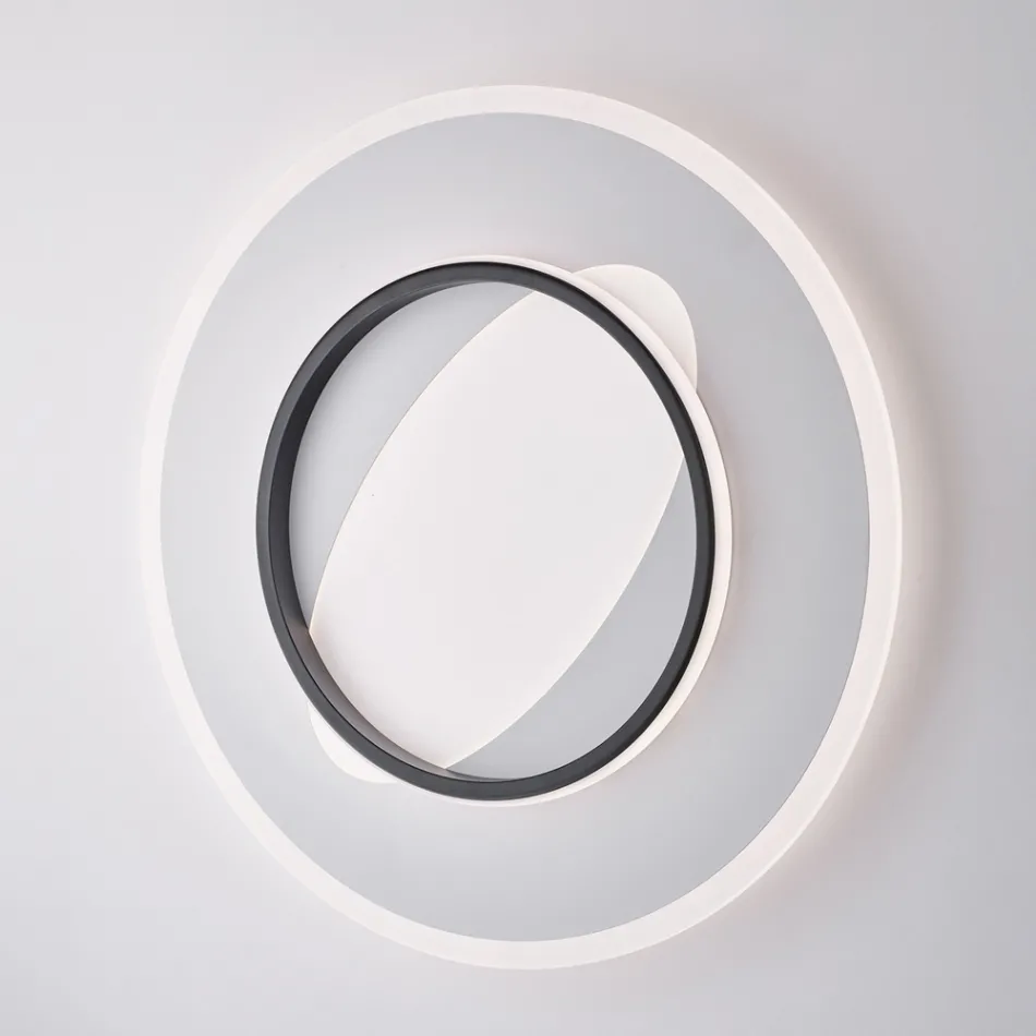 Nowoczesna lampa ze szkła i metalu wyprodukowana we Włoszech, idealna do każdego pomieszczenia - Pavo Viadurini