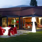 Nowoczesna lampa zewnętrzna Slide Pivot jasna biała wykonana we Włoszech Viadurini