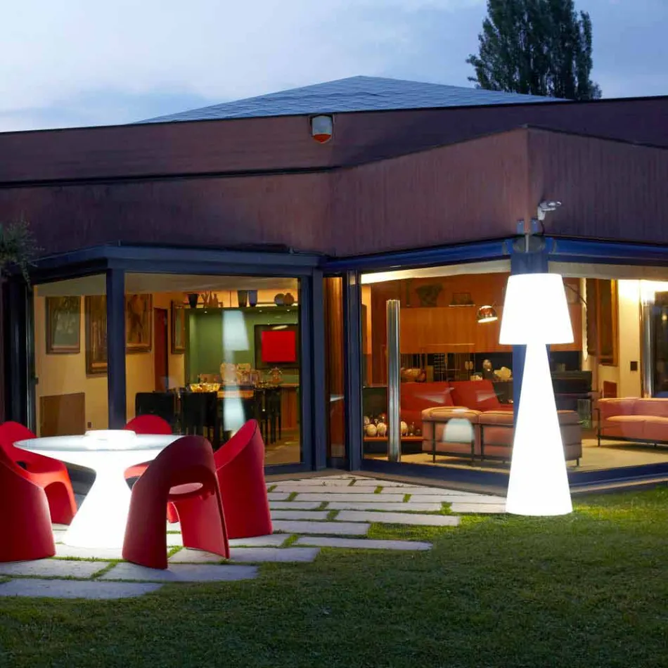 Nowoczesna lampa zewnętrzna Slide Pivot jasna biała wykonana we Włoszech Viadurini