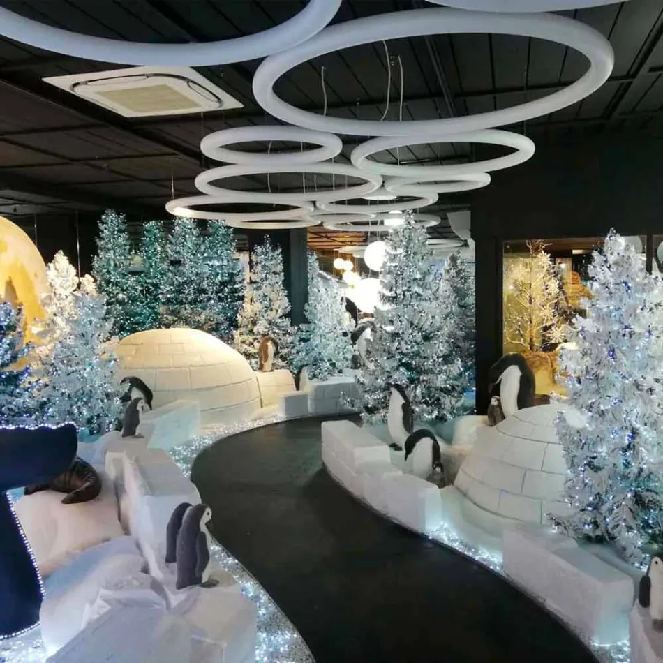 Nowoczesna okrągła lampa wisząca z polietylenu Made in Italy - Slide Giotto Viadurini