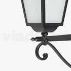 Lampa zewnętrzna wykonana z antracytowego aluminium i szkła Made in Italy - Elric Viadurini
